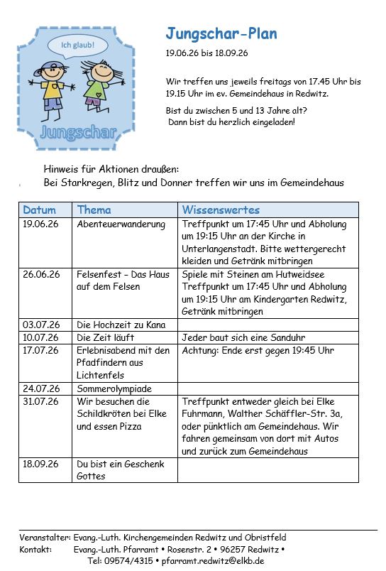 Jungschar bis Sept
