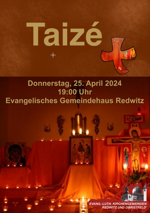 Herzliche Einladung zu einem meditativen Abend mit Taizé Musik
